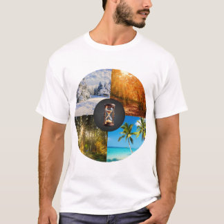 変化こそ唯一の定数 - 四季の輪 Tシャツ