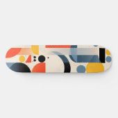 変化したカラフル形状とドット スケートボード (横)