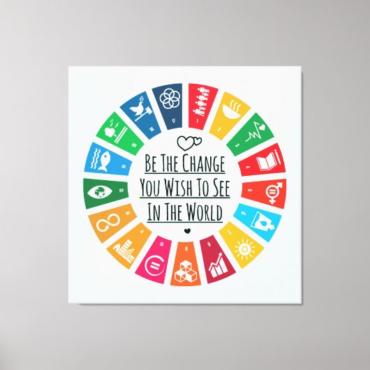 変化している キャンバスプリント (正面)