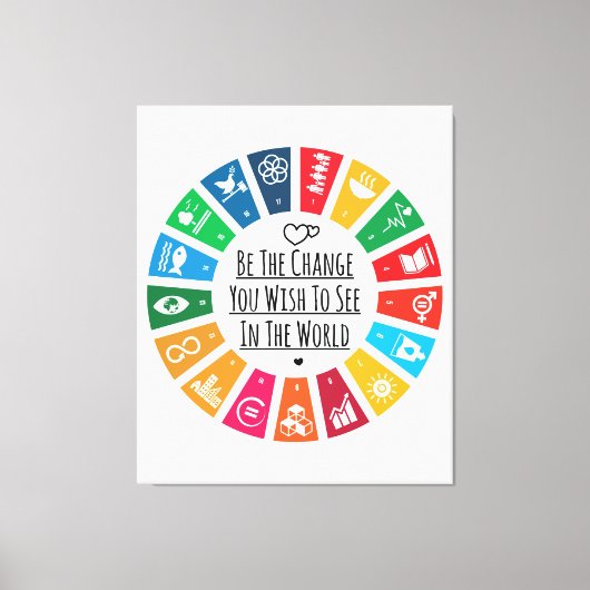 変化している キャンバスプリント (正面)