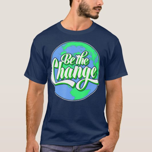 変化する地球の気候保護である Tシャツ (正面)