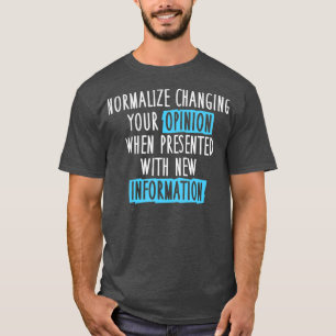変化する意見討論会のデータミーム Tシャツ