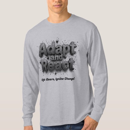 変化する空に適応し反応する Tシャツ (正面)