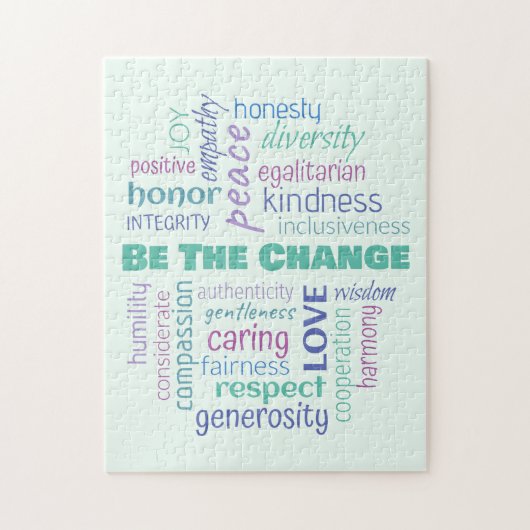 変化する言葉前向きの雲 ジグソーパズル (縦)