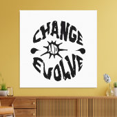 変化と進化 キャンバスプリント (インサイチュ (リビング))