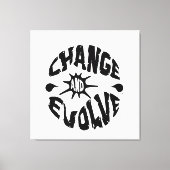 変化と進化 キャンバスプリント (正面)