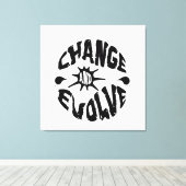 変化と進化 キャンバスプリント (インサイチュ (ウッドフロア))