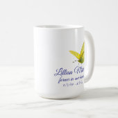 変化に合わせて勇敢な蝶 コーヒーマグカップ (正面右)