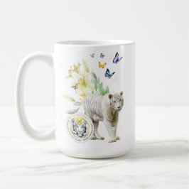 変化に合わせて勇敢な蝶 コーヒーマグカップ