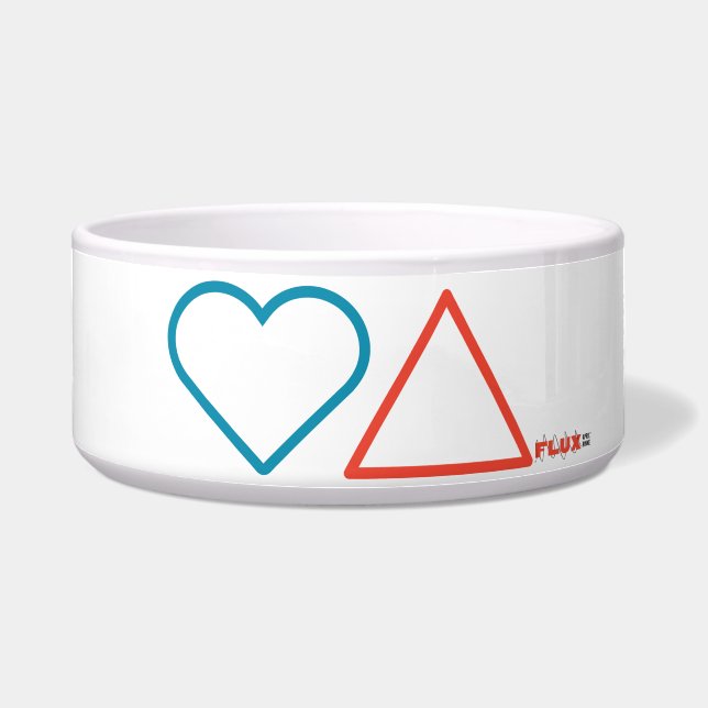 "変化に恋する" ペットボウル (正面)