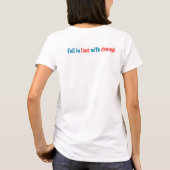 "変化に恋する" レディースTシャツ Tシャツ (裏面)