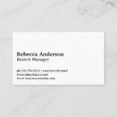 変化に満ちた瓶 | 財務ロゴ 名刺 (裏面)