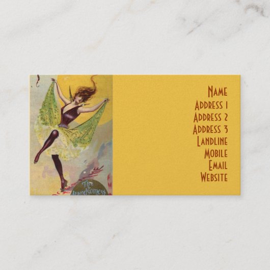 変化の宮殿の劇場 名刺 (正面)