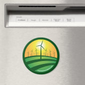 変化の小浜風3x3円磁石 マグネット (インサイチュ (食洗機))