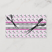 変化の店、裁縫婦またはテーラーの店 名刺 (裏面)