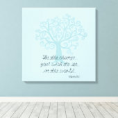 変化の木になる キャンバスプリント (インサイチュ (ウッドフロア))