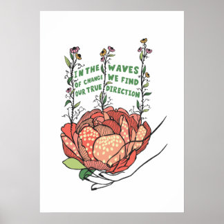 変化の波の中で我々は真の方向を見つける ポスター