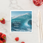 変化の波の高揚感動的引用文 スタンダードカクテルナプキン (インサイチュ)