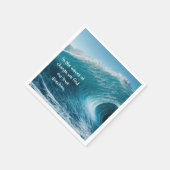 変化の波の高揚感動的引用文 スタンダードカクテルナプキン (角)