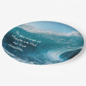 変化の波の高揚感動的引用文 ペーパープレート (アングル)