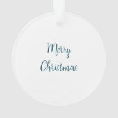 変化の波紋のあるブルーウェーブ オーナメント (裏面)