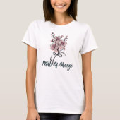 変化の花びら、桜 Tシャツ (正面)