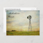 「変化の風」 サスカチュワン州 カナダ ポストカード (正面/裏面)