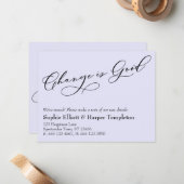 変化はラベンダーの良い発表 ノートカード (正面/裏面インサイチュ)