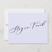 変化はラベンダーの良い発表 ノートカード (裏面)