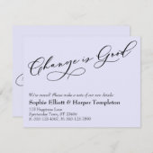 変化はラベンダーの良い発表 ノートカード (正面/裏面)