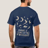 "変化は不快でも必要" Tシャツ (裏面)