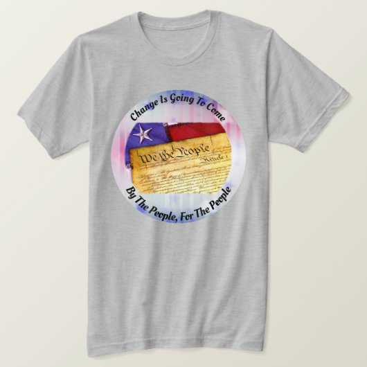 変化は人来々によって起ころうとしている Tシャツ (デザイン正面)