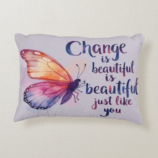 変化は君のように美しい感動的- アクセントクッション (裏面)