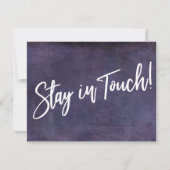 変化は良い！紫グランジの動きの発表 招待状 (裏面)