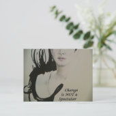 変化は観客のスポーツではない アートプリント ポストカード (スタンド正面)