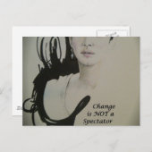 変化は観客のスポーツではない アートプリント ポストカード (正面/裏面)