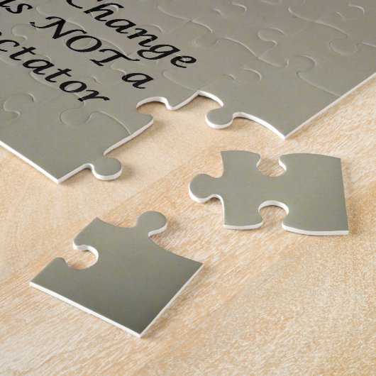 変化は観客のスポーツではない ジグソーパズル (側面)