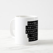 変化は避けられない コーヒーマグカップ (正面左)