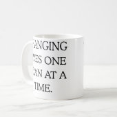 変化は、一度のコーヒーマグで1つのローンで生活する コーヒーマグカップ (正面左)