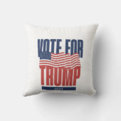 変化への投票:政治運動 クッション (裏面)