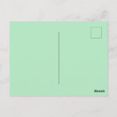 変化を受け入れる – 緑の蝶 ポストカード (裏面)