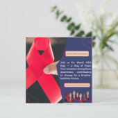 変化を招く：救済AIDSデー認識度との闘い 招待状 (スタンド正面)