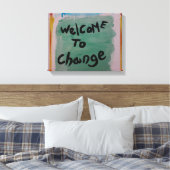 変化を歓迎する キャンバスプリント (インサイチュ (寝室))