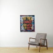 変化を目指す：インスピレーションを得たストリートアート タペストリー (インサイチュ)