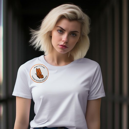 変化多発性硬化症の翼認識度 缶バッジ