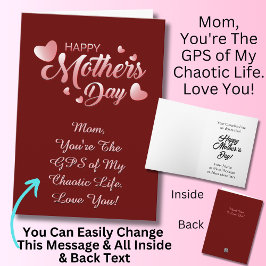 変化文字、あなたは混沌とした生活のGPS カード