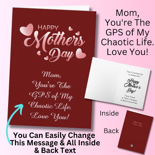 変化文字、あなたは混沌とした生活のGPS カード