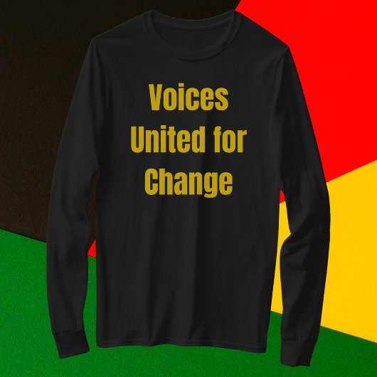 変化統一されたの声 Tシャツ