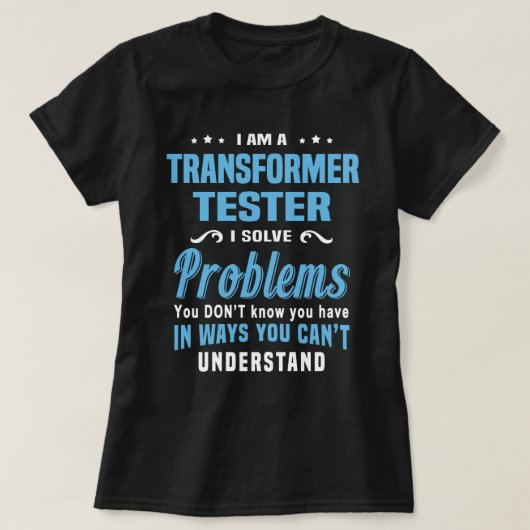 変圧器試験機 Tシャツ (デザイン正面)