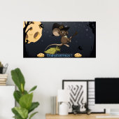 変圧式ハロウィーンポスター ポスター (ホームオフィス)